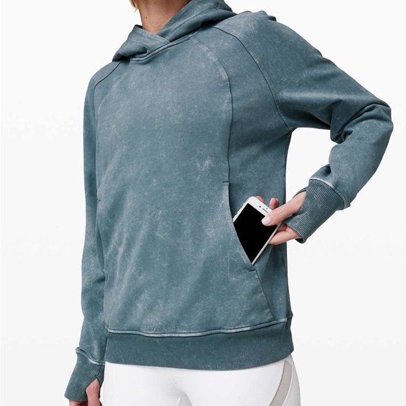 Lululemon Scuba Pullover - Washed Blue Charcoal - 6 - Picture 3 of 9